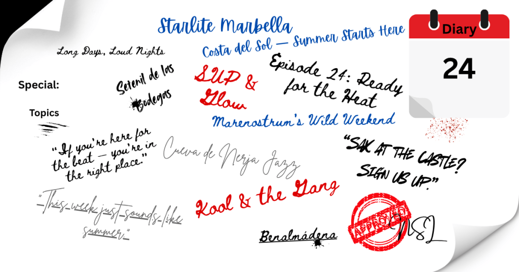 Marenostrum’s Wild Weekend – Highlights from Episode 24 of the Málaga Radio Weekly Diary