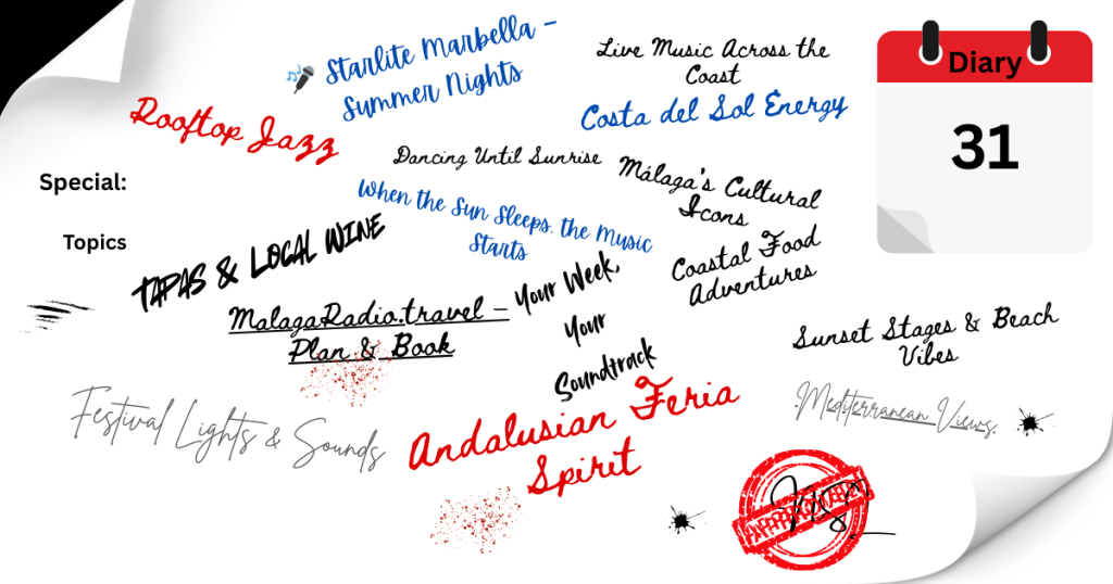 "Weekly Diary Episode 31 – Málaga Radio’s guide to August 11–17 events across Costa del Sol"